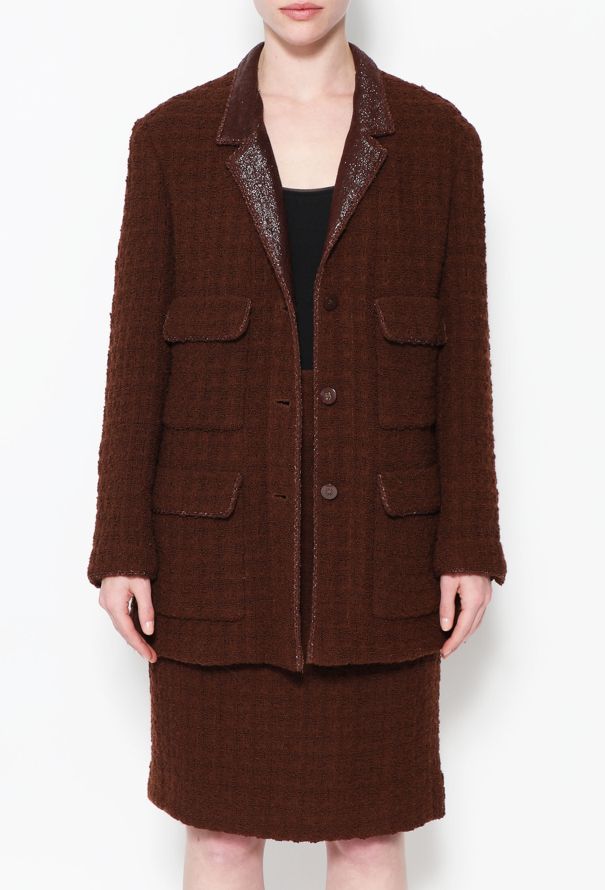 Chanel 1998 Tweed Wool Skirt - 4