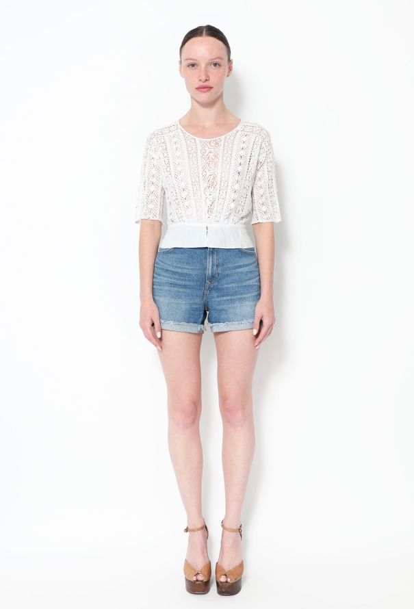 Antique Crochet Cotton Top - 2