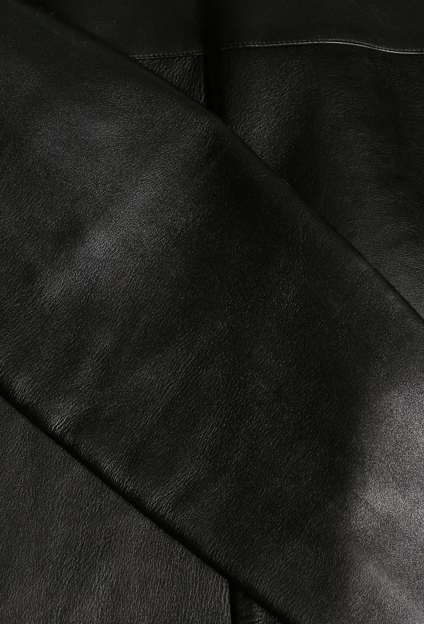 Céline Contrast Leather Coat - 8