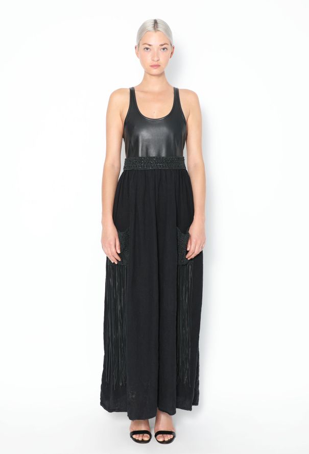 Chloé Resort 2022 Linen Fringe Maxi Dress - 3