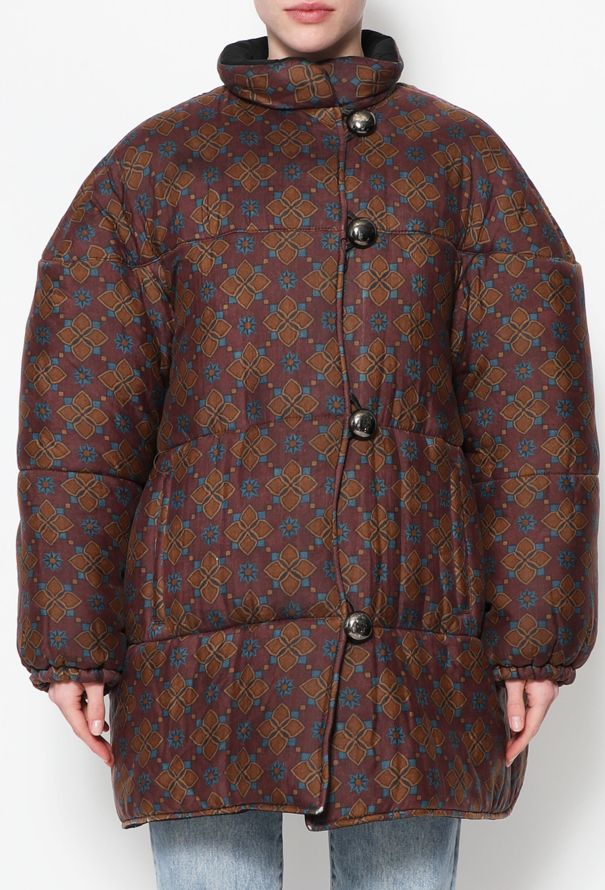 Saint Laurent Vintage Floral Puffer Jacket - 2