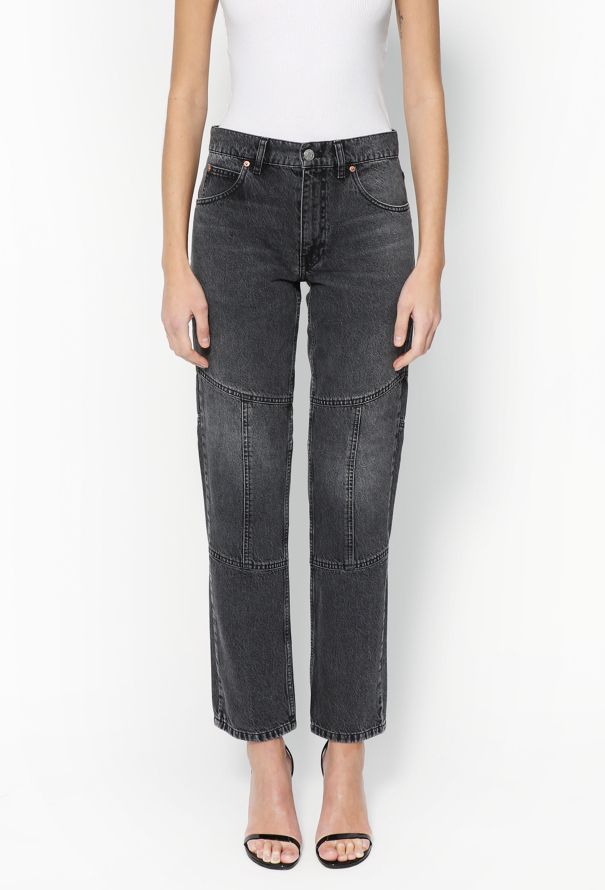 Martine Rose F/W 2020 Charcoal grey Raised Seam Jeans - 3