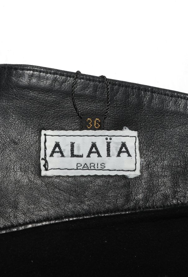 Alaïa COLLECTOR F/W 1983 Leather Skirt - 7