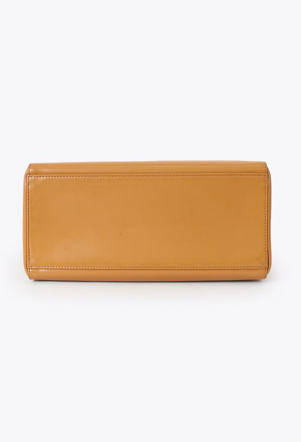 Dior Camel Patent Medium Lady Dior - 7