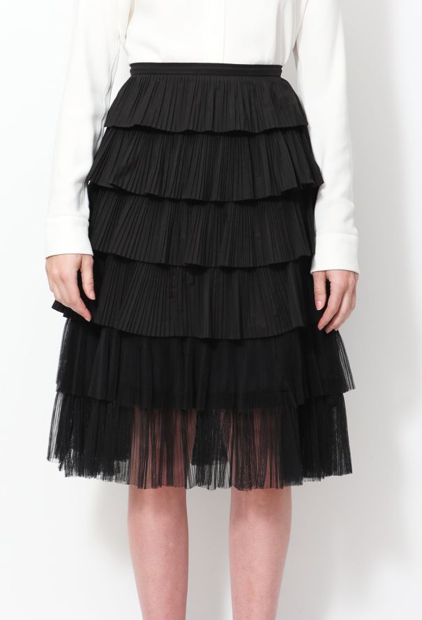 Rochas 2015 Tiered Pleated Skirt - 2
