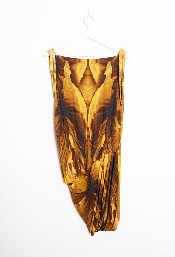 Alexander McQueen Ruched Monarch Jersey Dress - 5