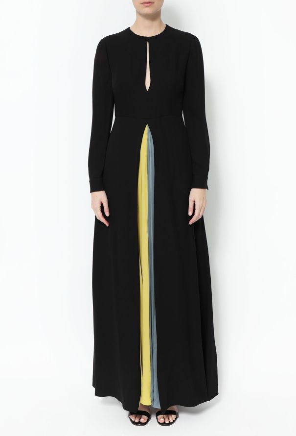 Valentino Pleated Silk Maxi Dress - 3
