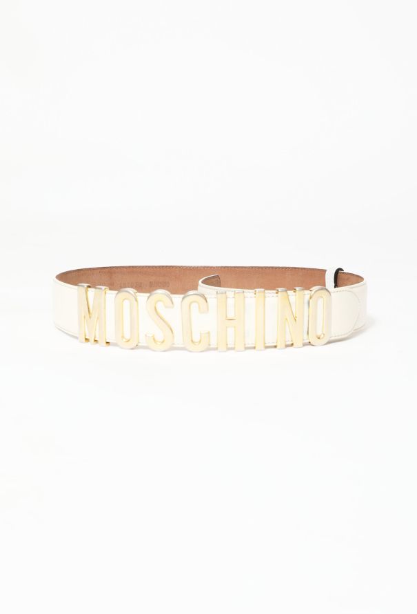 ICONIC Moschino '90s Metallic Logo Belt - 3