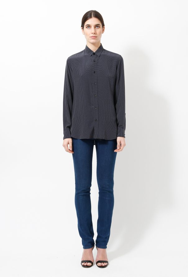 Saint Laurent 2013 Polka Dot Blouse - 2