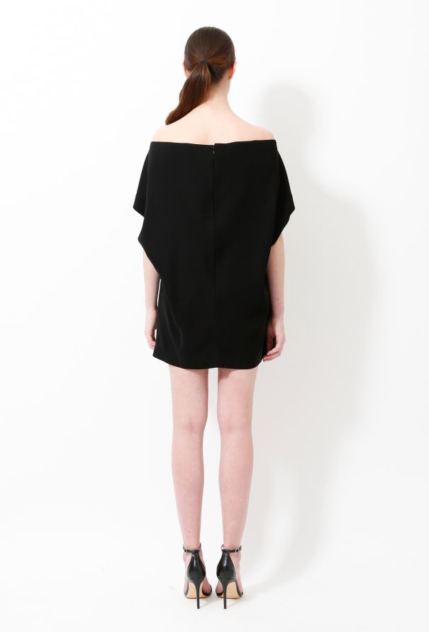 Balenciaga Off-Shoulder Shift Dress - 5