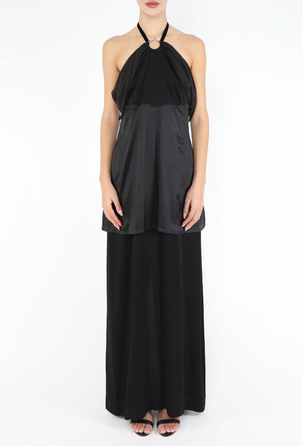 Maison Margiela RARE F/W 2006 Layered Strass Halter Gown - 5