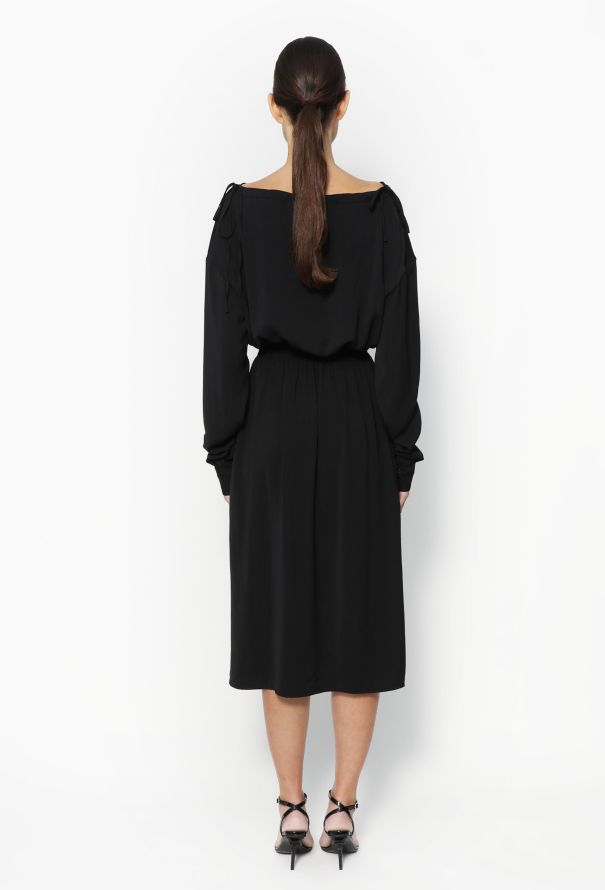 Céline Cinched Boat-Neck Dress - 4