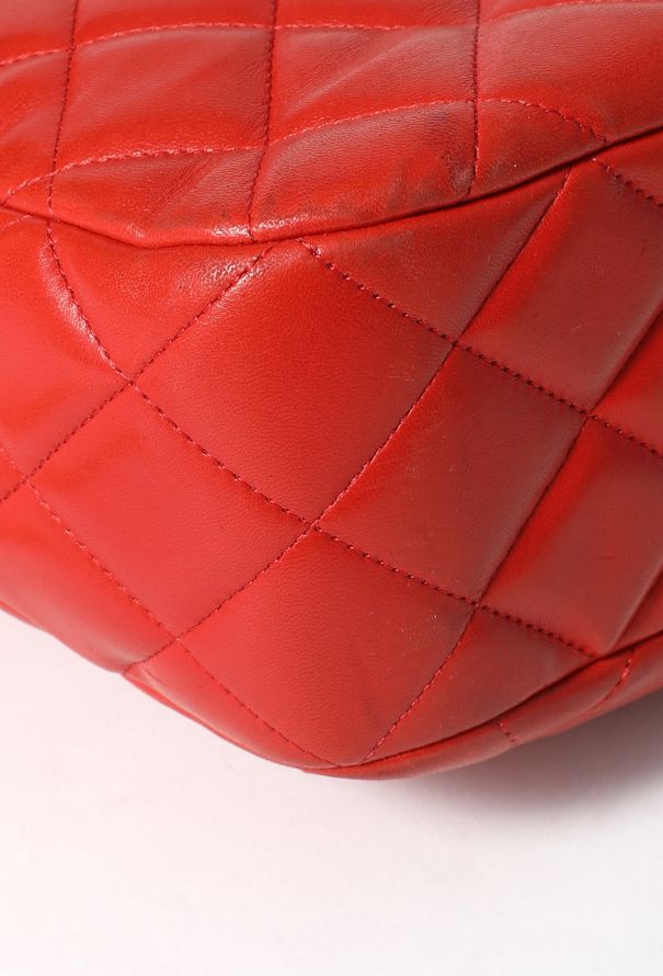 Chanel Red Jumbo Camera Bag - 10