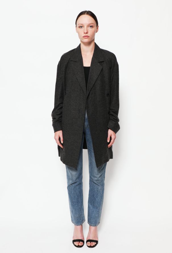 Céline Cashmere Double-Breasted Jacket - 2