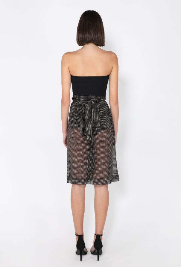 Prada Spotted Silk Chiffon Wrap Skirt, 2026 - 3