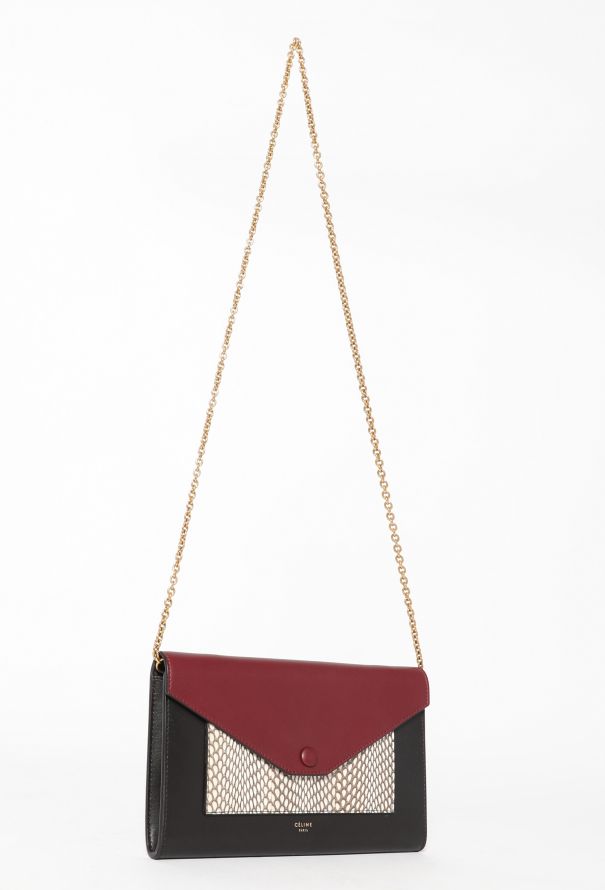 Céline Pocket Envelope Wallet on Chain - 2