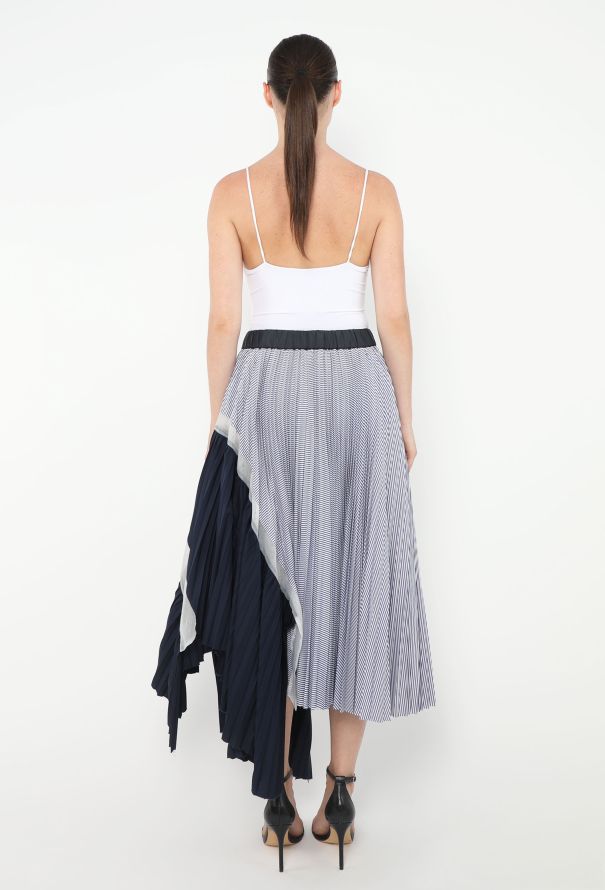 Sacai Resort 2017 Asymmetrical Pleated Skirt - 4