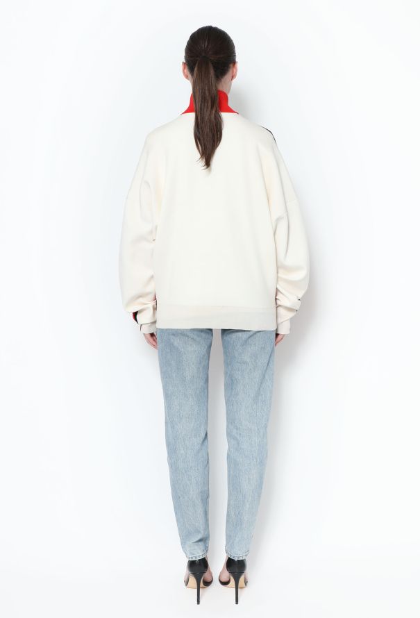 Céline Colorblock Ribbed Zip Sweater - 4