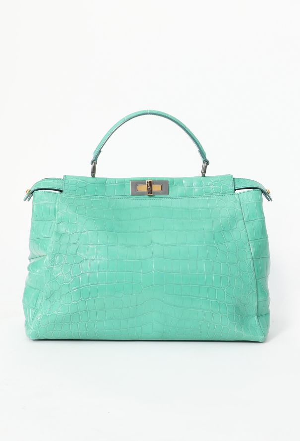 Fendi Alligator Large Peekaboo Bag - 1