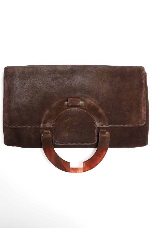Chloé Early 2000s Suede Clutch - 11