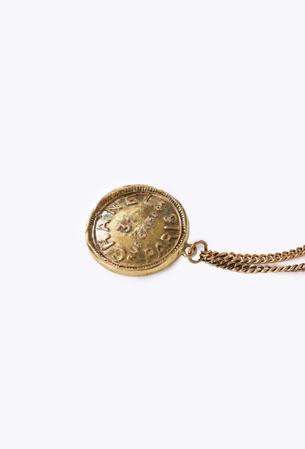Chanel Double Medallion Chain Brooch, 1980s - 3