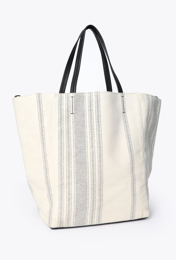 Céline Striped Canvas Phantom Tote - 2