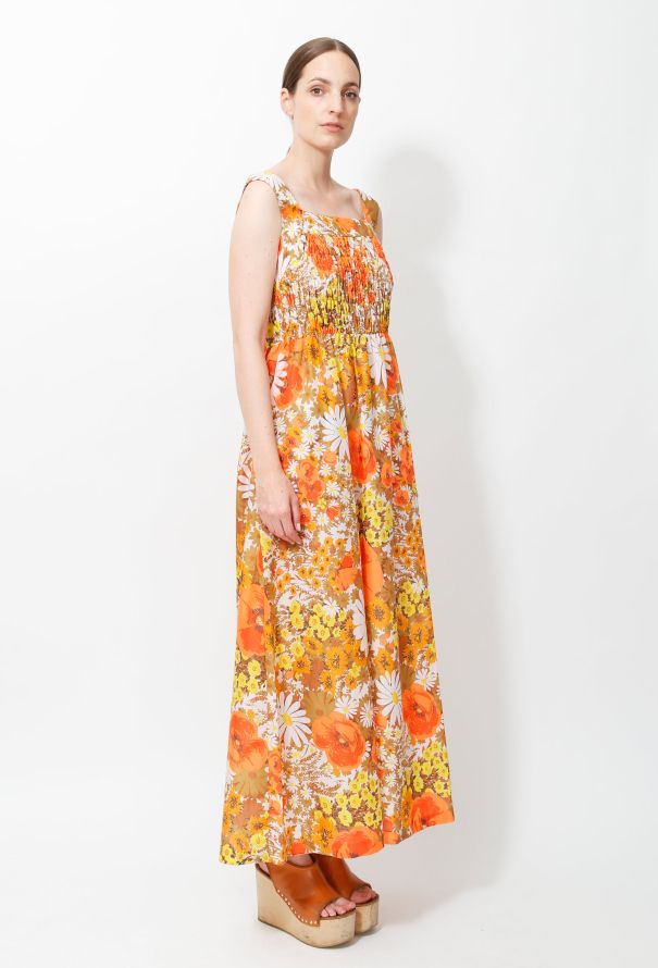 70s Floral Day Dress - 3