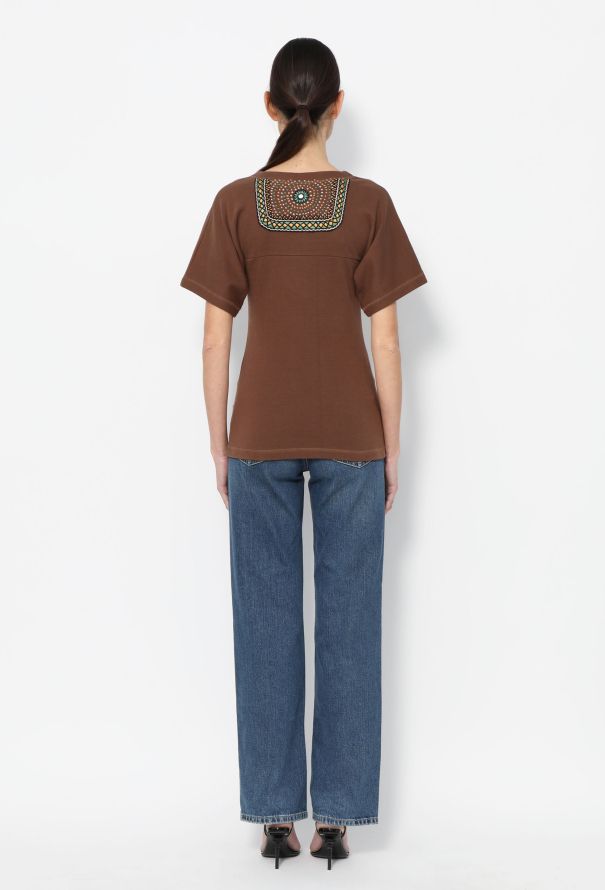 Chloé Late '90s Embroidered Cotton Top - 3