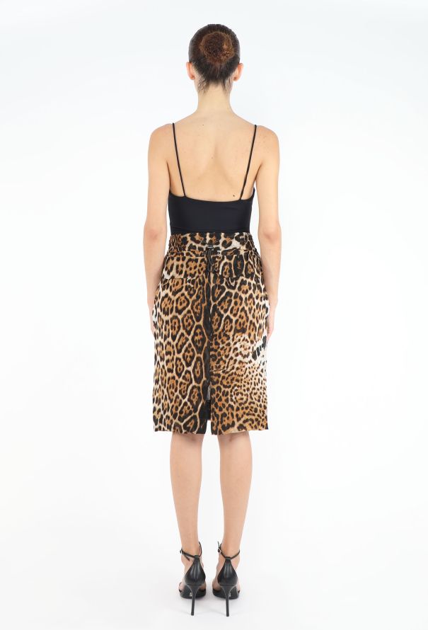 Saint Laurent ICONIC S/S 2002 Lace-Up Leopard Ensemble - 6