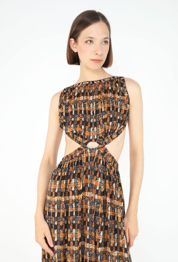 Céline COLLECTOR S/S 2017 Open-Back Basketweave Dress - 4