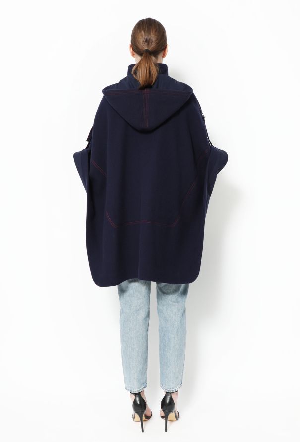 Chloé Pre-Fall 2019 Hooded Wool Cape - 5