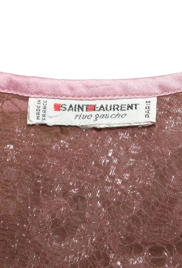 Saint Laurent Vintage Iridescent Lace Top - 4