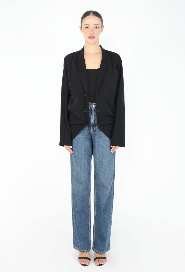 Yohji Yamamoto Late '80s Safety Pin Cutaway Blazer - 3