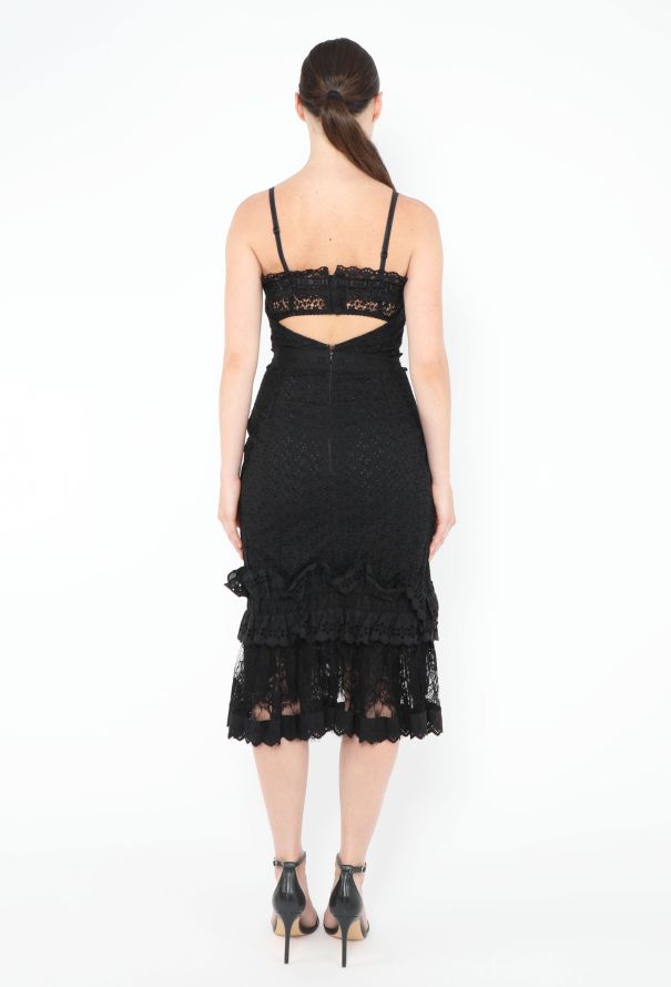 Dolce & Gabbana '90s Eyelet Lace Bustier Dress - 4