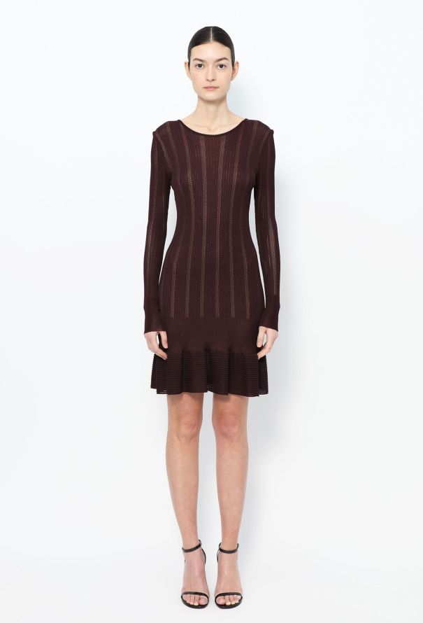 Alaïa 1992 Ribbed Bodycon Knit Dress - 1