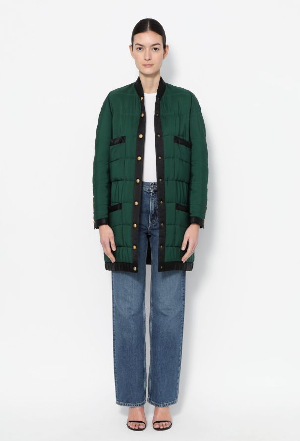 Chanel COLLECTOR F/W 1990 'CC' Quilted Puffer Coat - 3