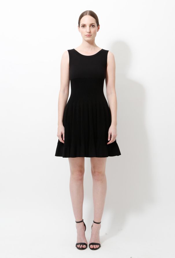 Alaïa Classic Ribbed Skater Dress - 3