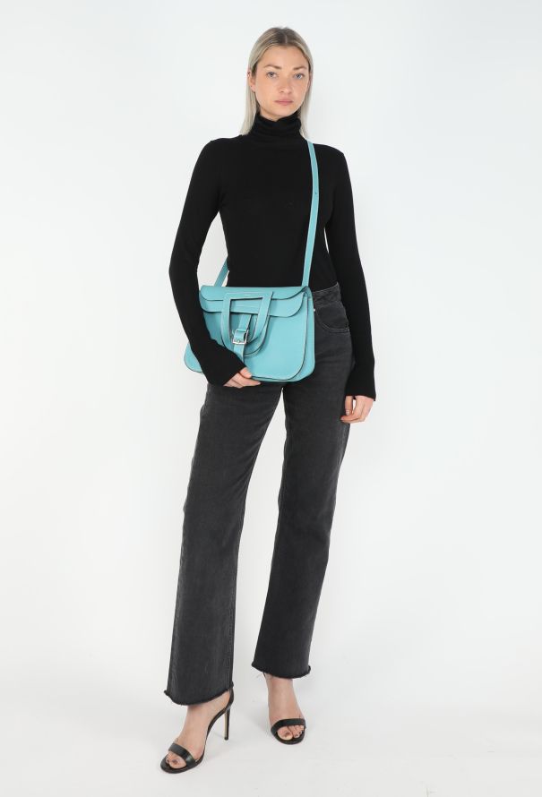 Hermès Bleu Jean Taurillon Clémence Halzan 31 - 2