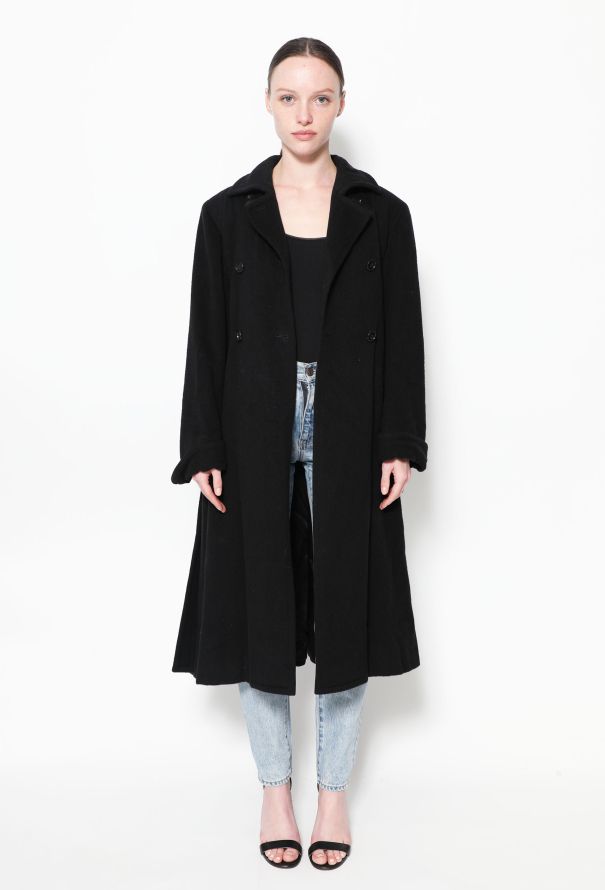 Saint Laurent Early '70s Belted Cape Coat - 3
