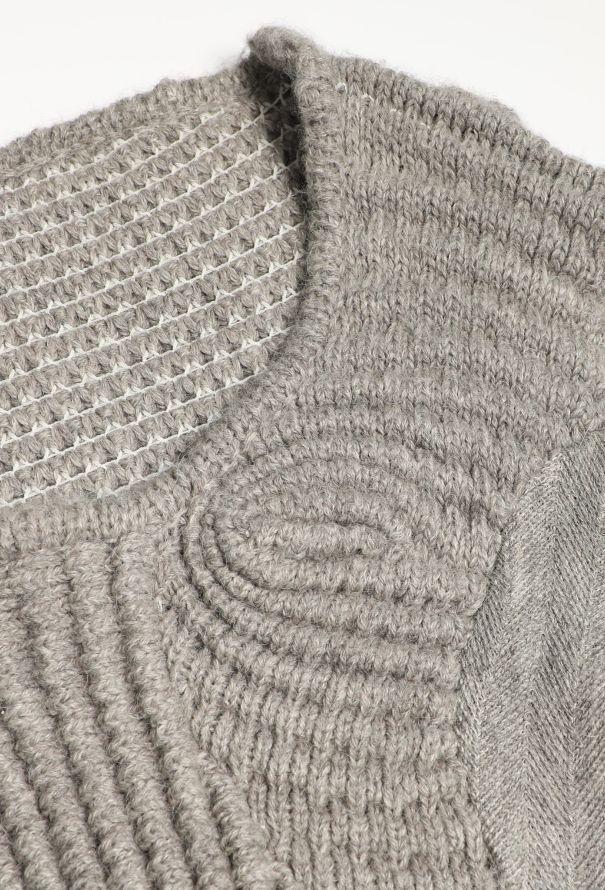 Balenciaga F/W 2004 Ribbed Herringbone Sweater - 7