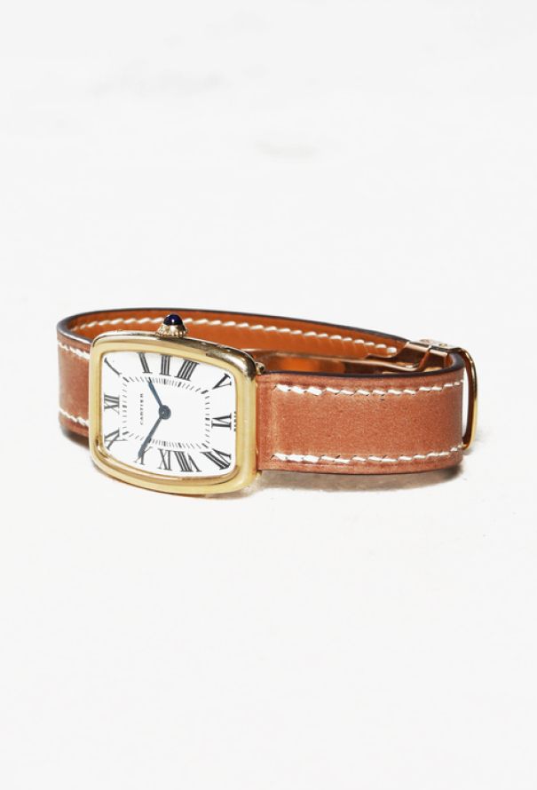 Cartier 1969 Incurvé 18k Gold Tank Watch - 7