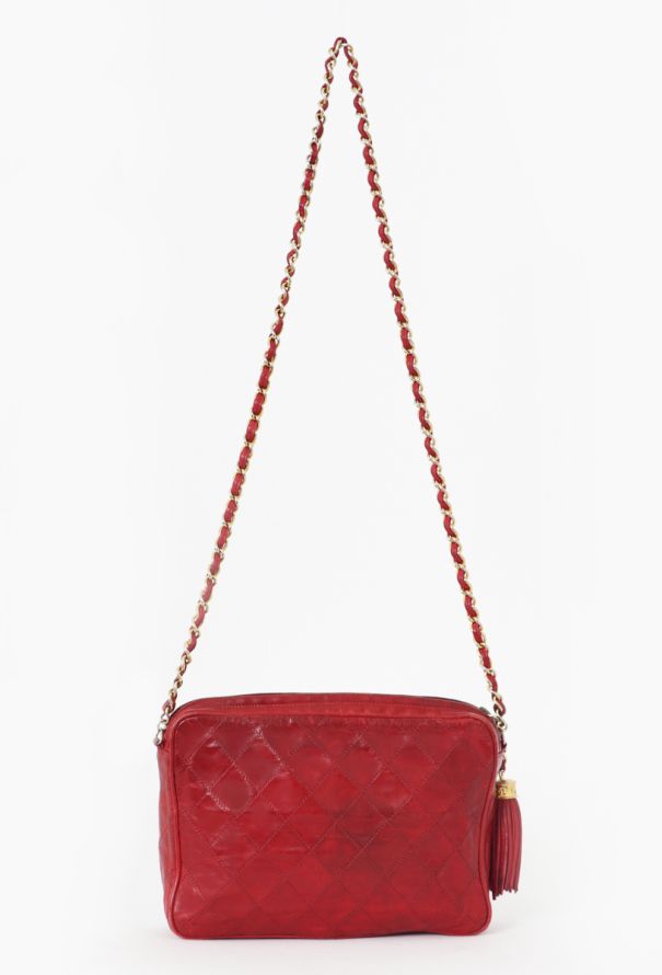 Chanel Vintage Red Camera Bag - 3