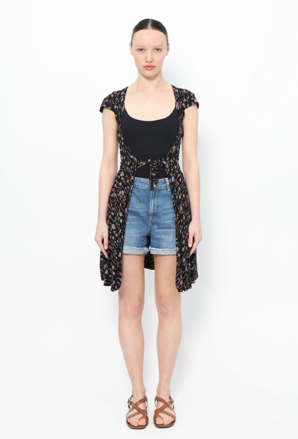 Biba ‘70s Floral Wrap Tunic - 1