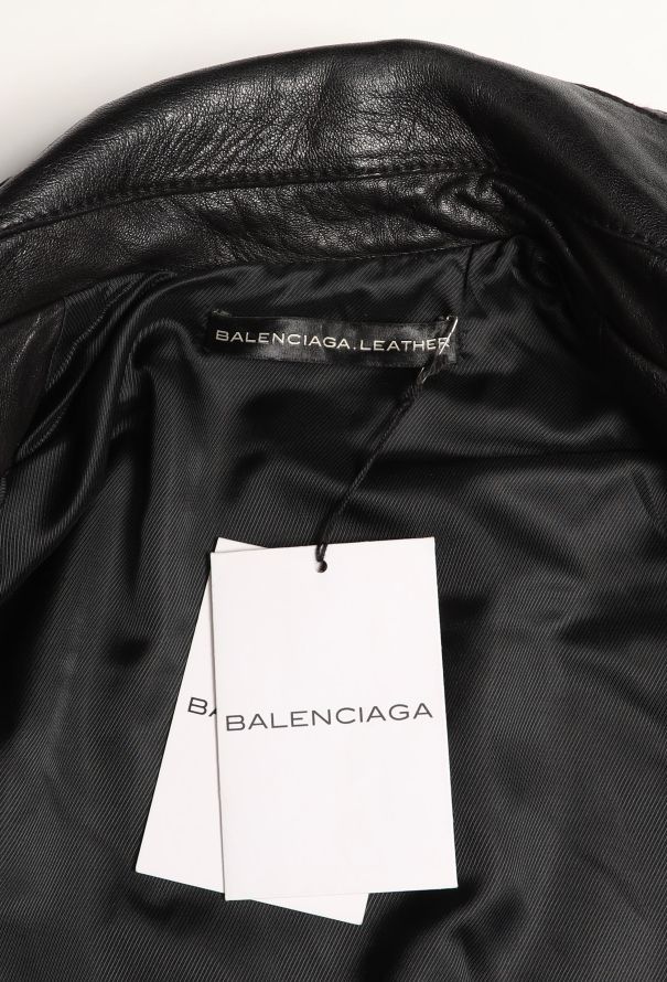 Balenciaga Classic Lambskin Biker Jacket - 6