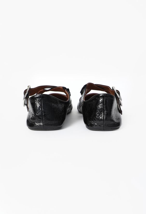 Alaïa 2024 Patent Crossover Ballerinas - 4