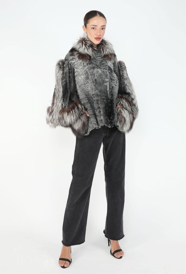 Dior RARE F/W 2007 Astrakhan Fox Fur Jacket - 6