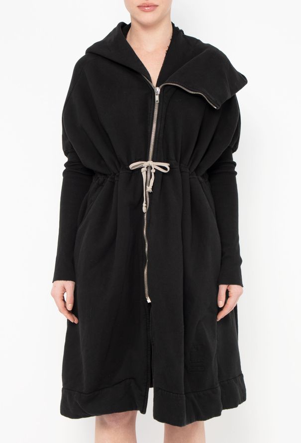 Rick Owens Drkshdw Asymmetrical Hoodie Dress - 4