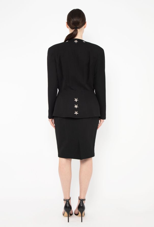 Thierry Mugler F/W 1990 Cinched Star Embellished Ensemble - 8