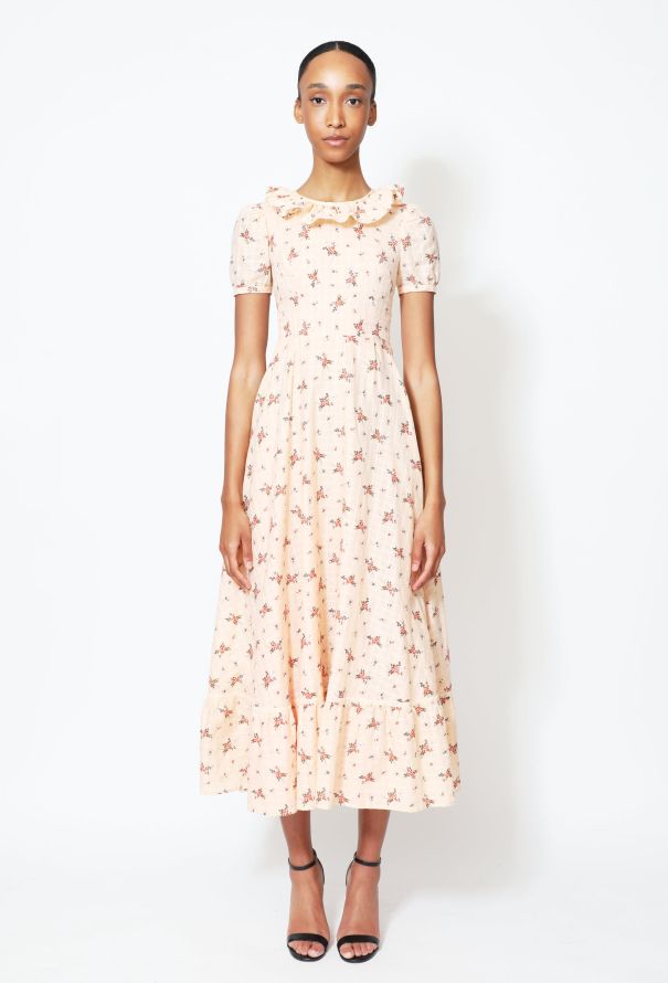 60's Floral Prairie Dress - 4