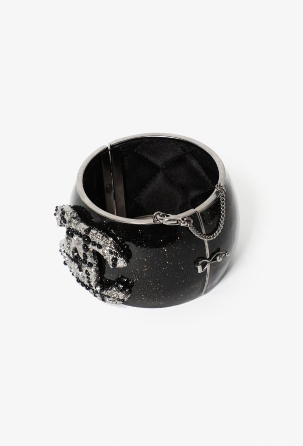 Chanel Iridescent 'CC' Embellished Cuff - 2